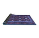 Sideview of Oriental Blue Traditional Rug, con1649blu