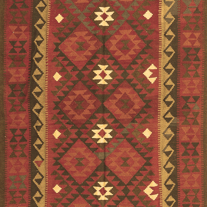 Machine Washable Oriental Brown Traditional Rug, wshcon1649brn