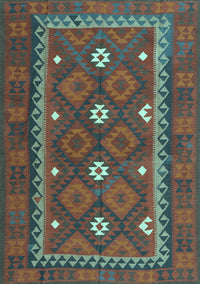 Oriental Light Blue Traditional Rug, con1649lblu