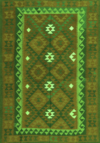 Oriental Green Traditional Rug, con1649grn