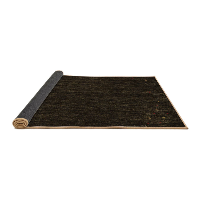Sideview of Abstract Brown Contemporary Rug, con164brn