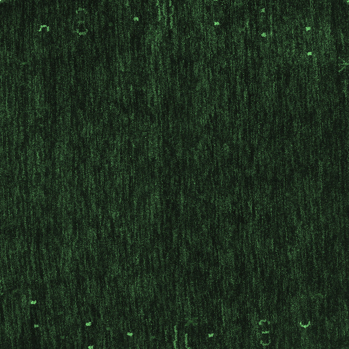 Square Machine Washable Abstract Emerald Green Contemporary Area Rugs, wshcon164emgrn