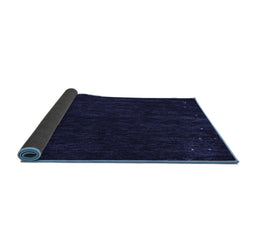 Sideview of Abstract Blue Contemporary Rug, con164blu
