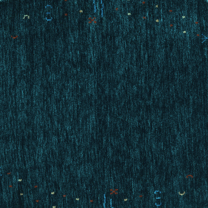 Square Abstract Light Blue Contemporary Rug, con164lblu