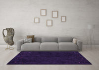 Machine Washable Abstract Purple Contemporary Rug, wshcon164pur