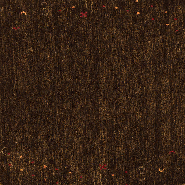 Serging Thickness of Abstract Orange Contemporary Rug, con164org