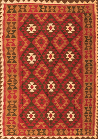 Oriental Orange Traditional Rug, con1650org