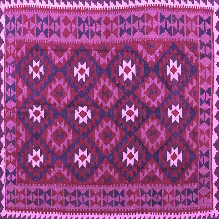 Square Oriental Purple Traditional Rug, con1650pur