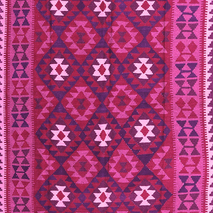 Machine Washable Oriental Pink Traditional Rug, wshcon1650pnk