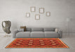 Machine Washable Oriental Orange Traditional Area Rugs in a Living Room, wshcon1650org