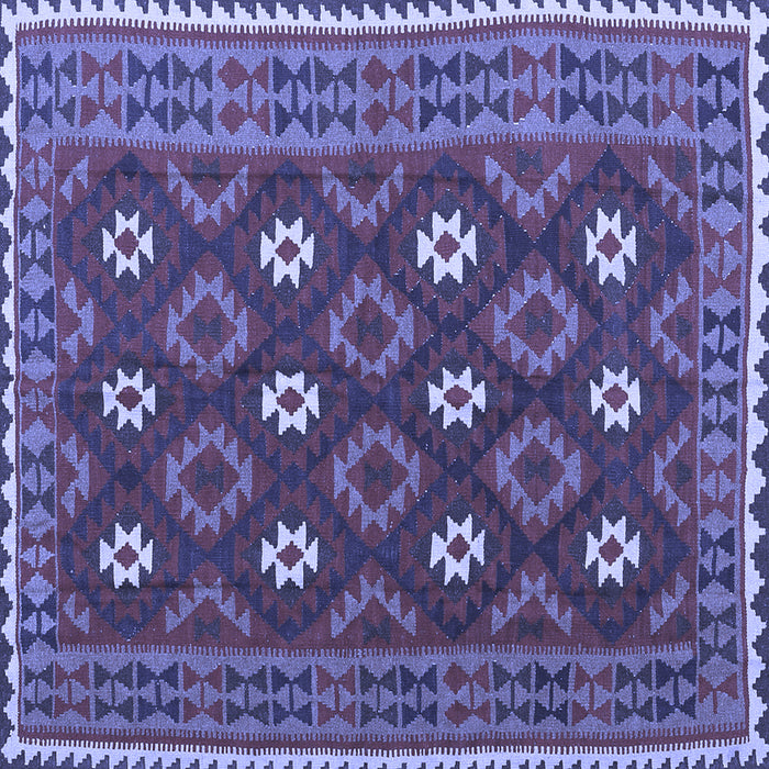 Square Oriental Blue Traditional Rug, con1650blu