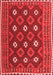 Oriental Red Traditional Area Rugs