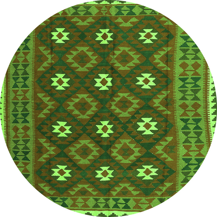 Machine Washable Oriental Green Traditional Area Rugs, wshcon1650grn