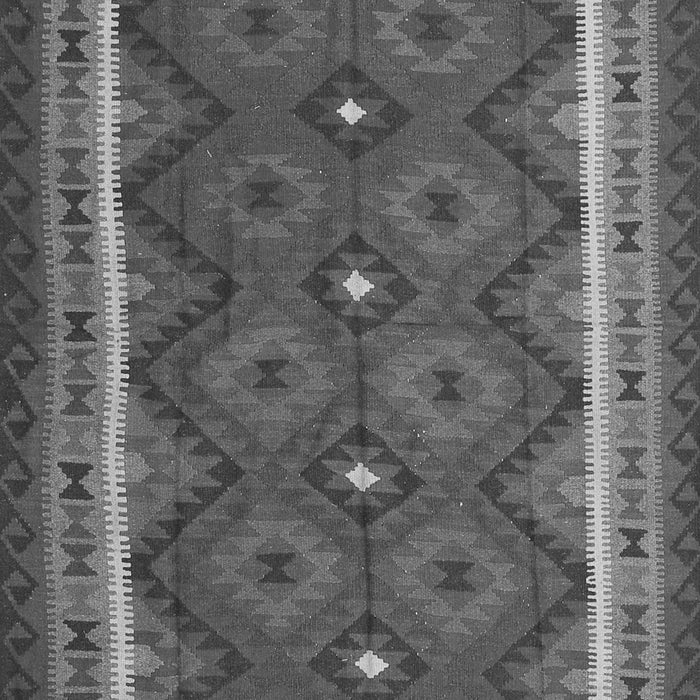 Serging Thickness of Machine Washable Oriental Gray Traditional Rug, wshcon1651gry