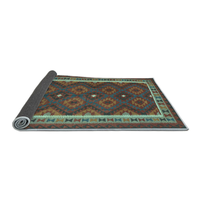 Sideview of Oriental Light Blue Traditional Rug, con1651lblu