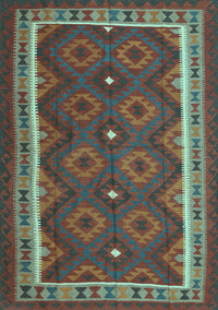 Oriental Light Blue Traditional Rug, con1651lblu