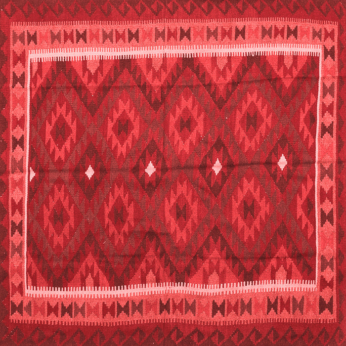 Machine Washable Oriental Red Traditional Rug, wshcon1651red