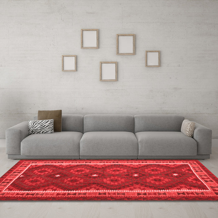 Traditional Red Washable Rugs