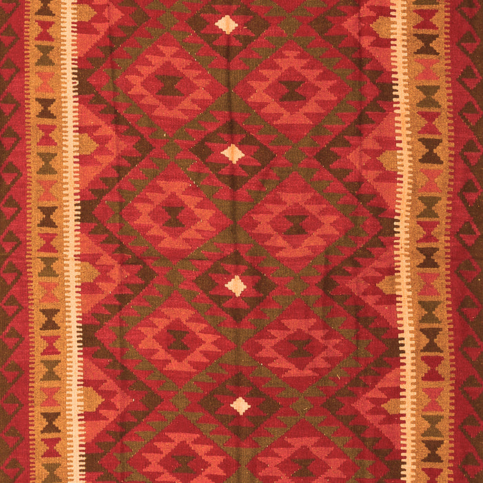 Oriental Orange Traditional Rug, con1651org