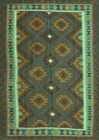 Oriental Turquoise Traditional Rug, con1651turq