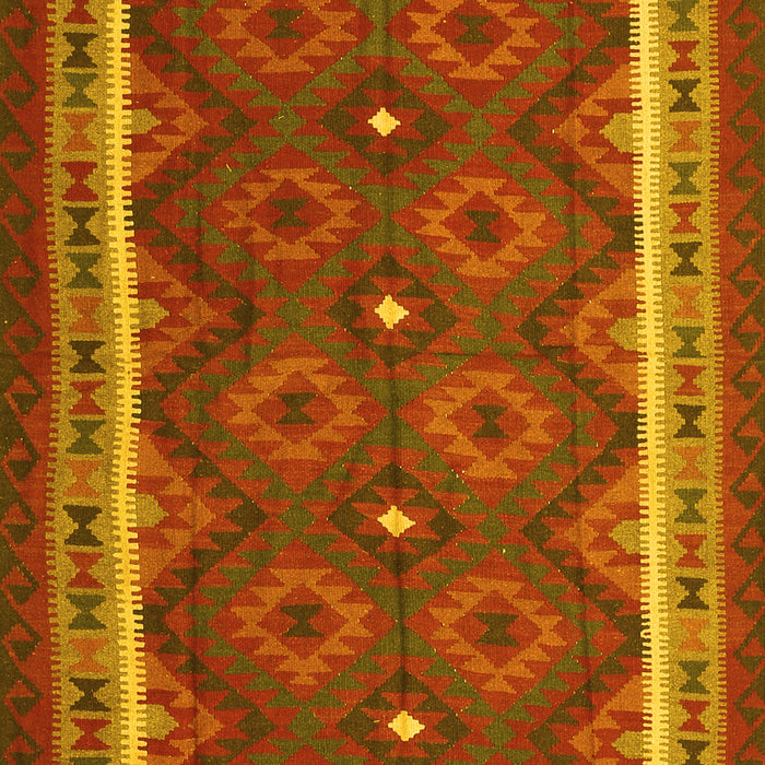 Oriental Yellow Traditional Rug, con1651yw