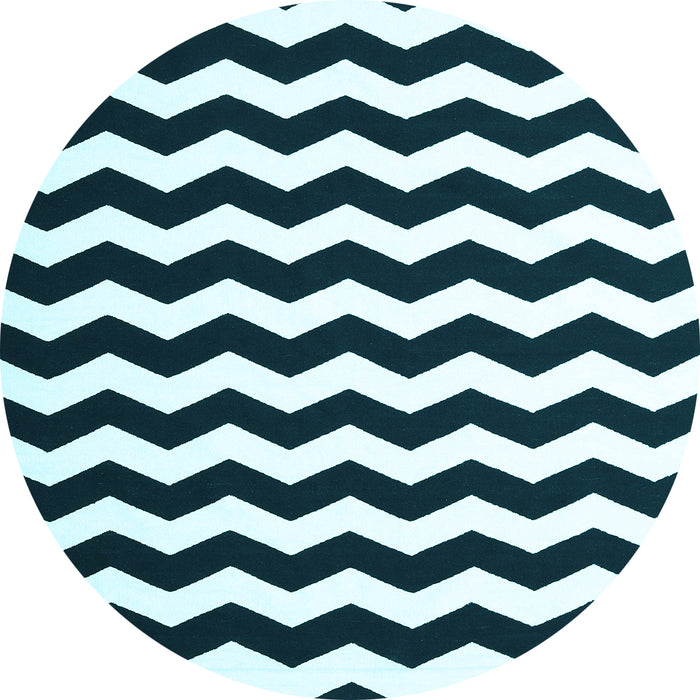 Round Machine Washable Abstract Light Blue Contemporary Rug, wshcon1652lblu