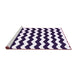 Sideview of Machine Washable Abstract Purple Contemporary Area Rugs, wshcon1652pur