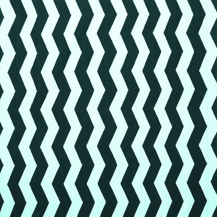 Square Abstract Turquoise Contemporary Rug, con1652turq