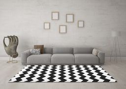 Machine Washable Abstract Gray Contemporary Rug in a Living Room,, wshcon1652gry