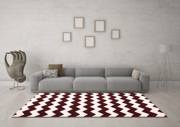 Contemporary Red Washable Rugs