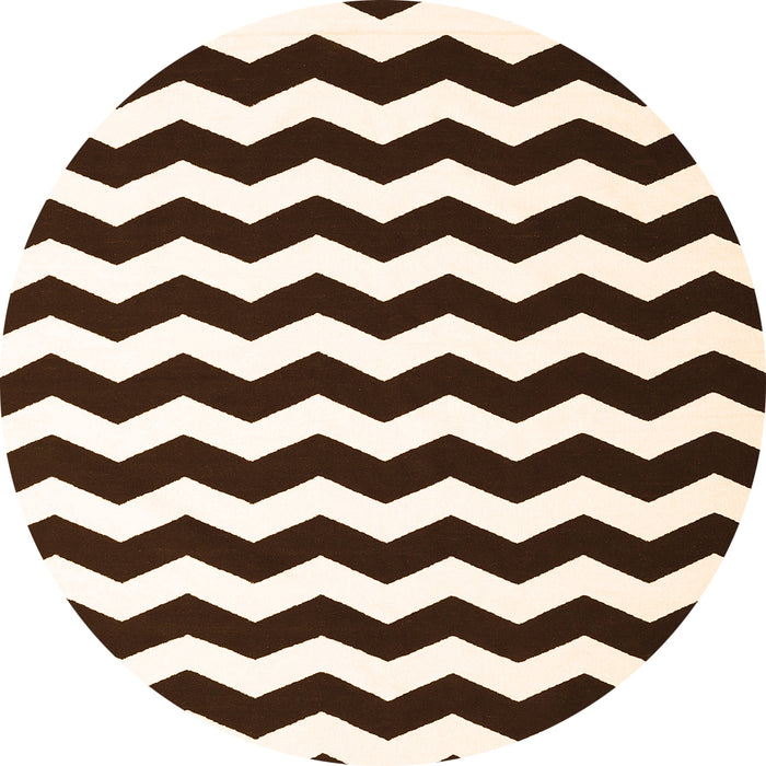 Square Abstract Orange Contemporary Rug, con1652org