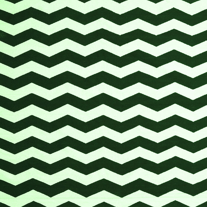 Serging Thickness of Abstract Green Contemporary Rug, con1652grn