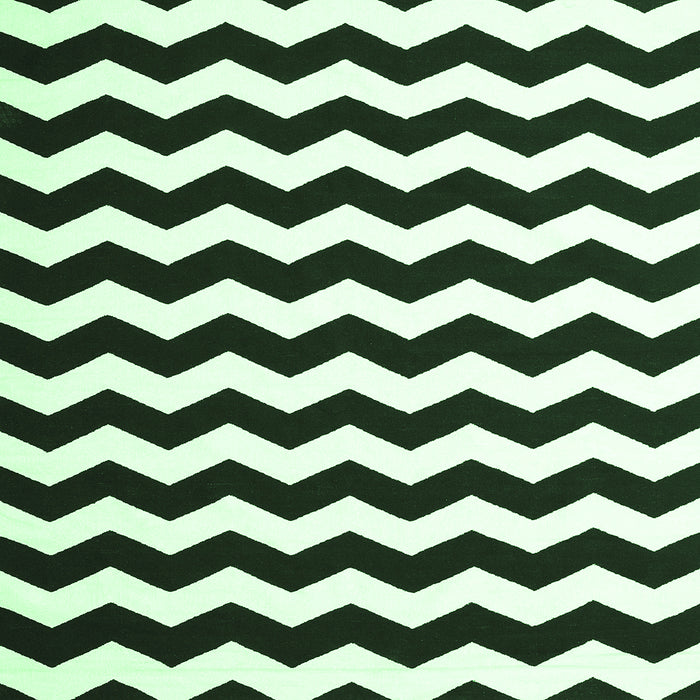 Square Abstract Emerald Green Contemporary Rug, con1652emgrn