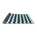 Sideview of Abstract Light Blue Contemporary Rug, con1652lblu