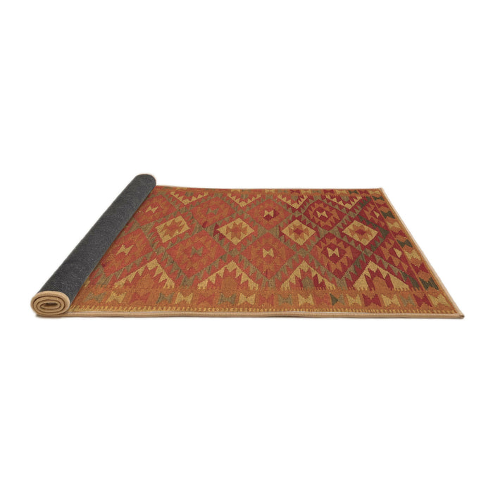Sideview of Oriental Brown Traditional Rug, con1653brn