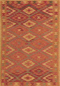 Oriental Brown Traditional Rug, con1653brn