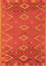 Serging Thickness of Machine Washable Oriental Orange Traditional Area Rugs, wshcon1653org