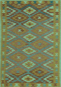 Oriental Turquoise Traditional Rug, con1653turq