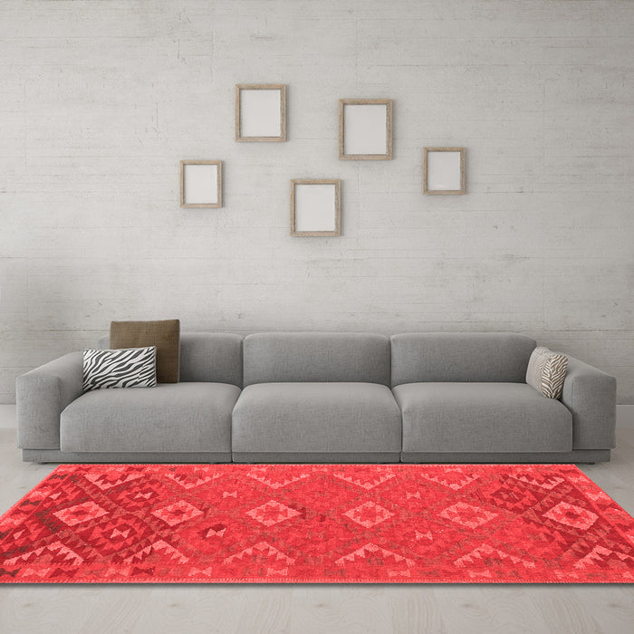 Traditional Red Washable Rugs