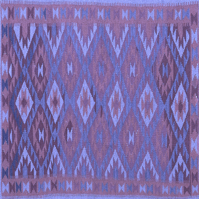 Square Oriental Blue Traditional Rug, con1653blu