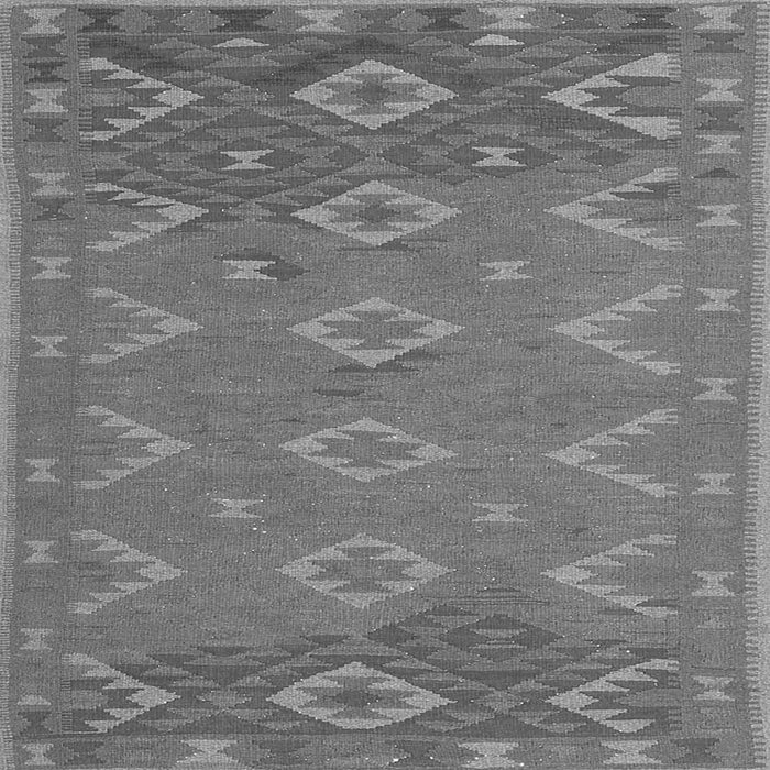 Round Machine Washable Oriental Gray Traditional Rug, wshcon1653gry