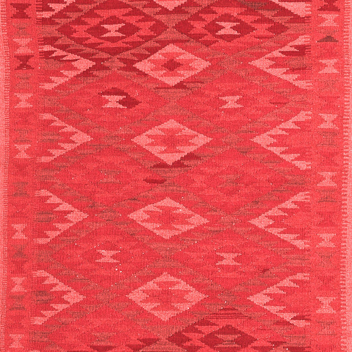 Machine Washable Oriental Red Traditional Rug, wshcon1653red