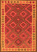 Serging Thickness of Machine Washable Oriental Orange Traditional Area Rugs, wshcon1654org