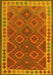 Machine Washable Oriental Yellow Traditional Rug, wshcon1654yw