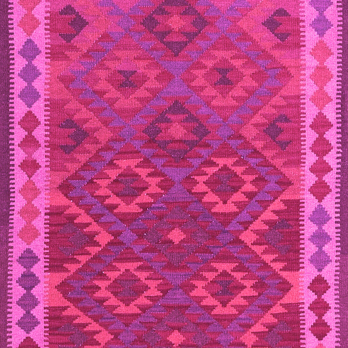 Machine Washable Oriental Pink Traditional Rug, wshcon1654pnk