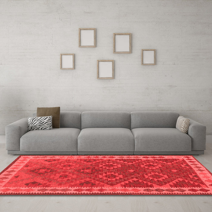 Traditional Red Washable Rugs