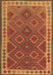 Machine Washable Oriental Brown Traditional Rug, wshcon1654brn