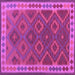 Square Oriental Purple Traditional Rug, con1654pur