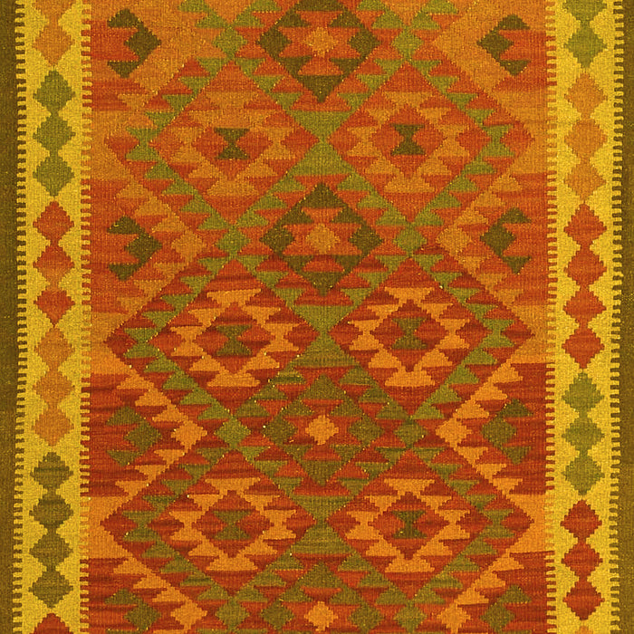 Oriental Yellow Traditional Rug, con1654yw