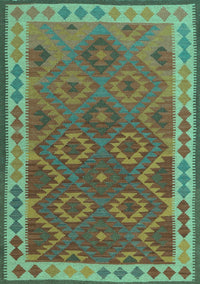 Oriental Turquoise Traditional Rug, con1654turq